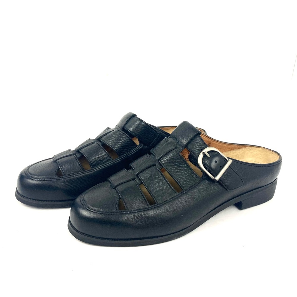 Ariat Black Leather Flats with Buckle